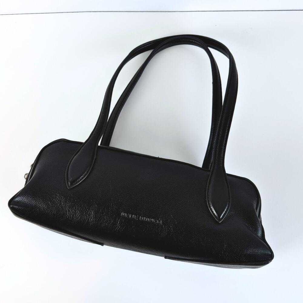 Melie Bianco Serafina East West Shoulder Bag Black Vegan Leather Anthropologie